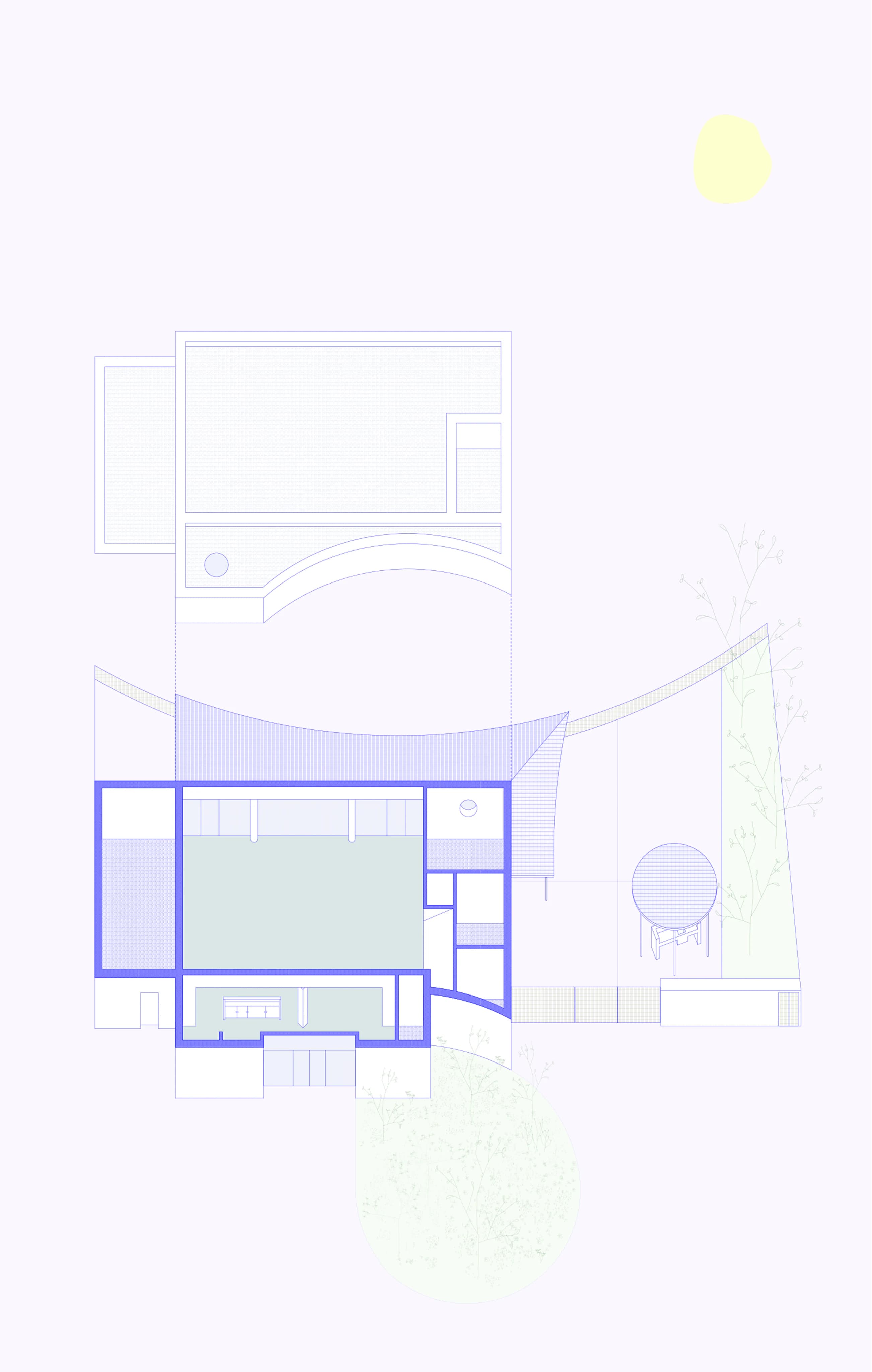Club-house de Mackenheim — plan du site
